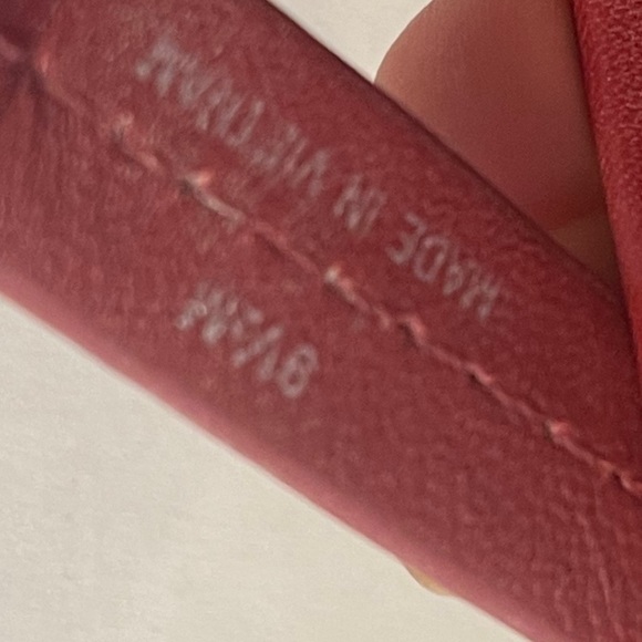 New Tory Burch Miller Cloud Red Leather Thong Sandals Size 9.5 🎁🎈 - Picture 8 of 10